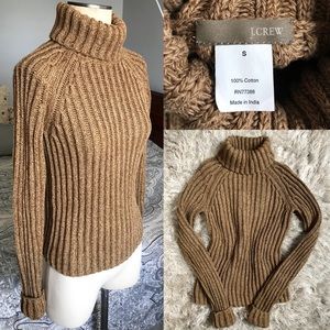 LIKE NEW! J. Crew Cotton Knit Turtleneck Sweater